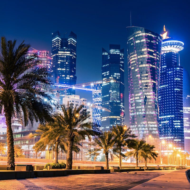 qatar 1 Doha Qatar skyline night 1